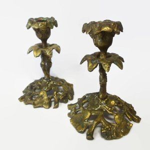 Glo Mar Art Works Grape Design Candle Holders